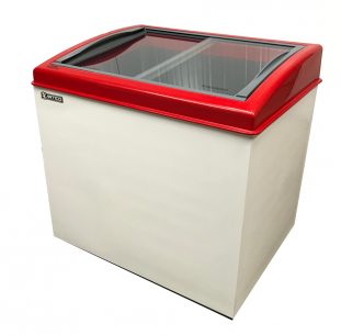 Congelador horizontal 300 litros. Freezer expositor.