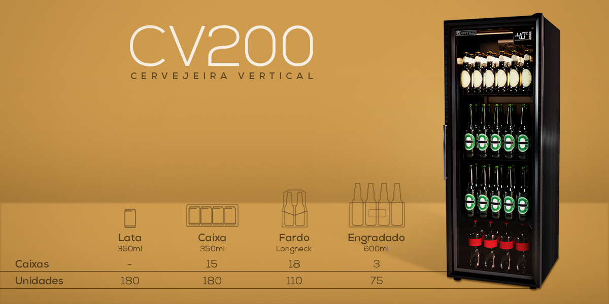 Cervejeira Vertical 200 litros