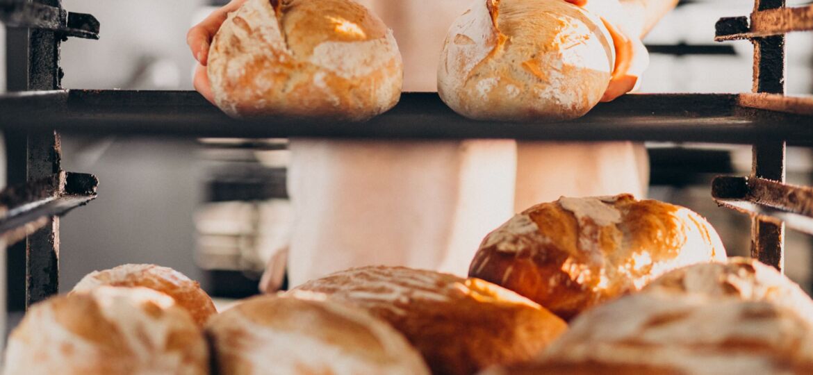 Bread baking industry, tasty pastry